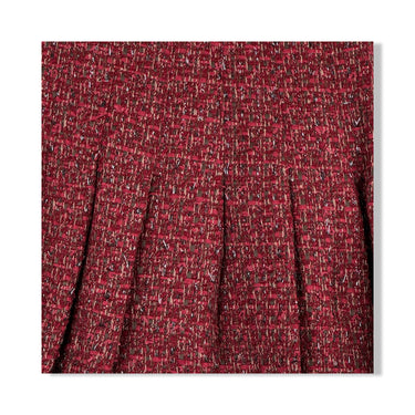 Area Stars Tweed Pleated Mini Skirt