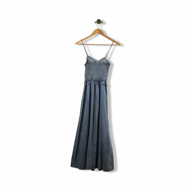 Heartloom Smocked Denim Maxi Dress