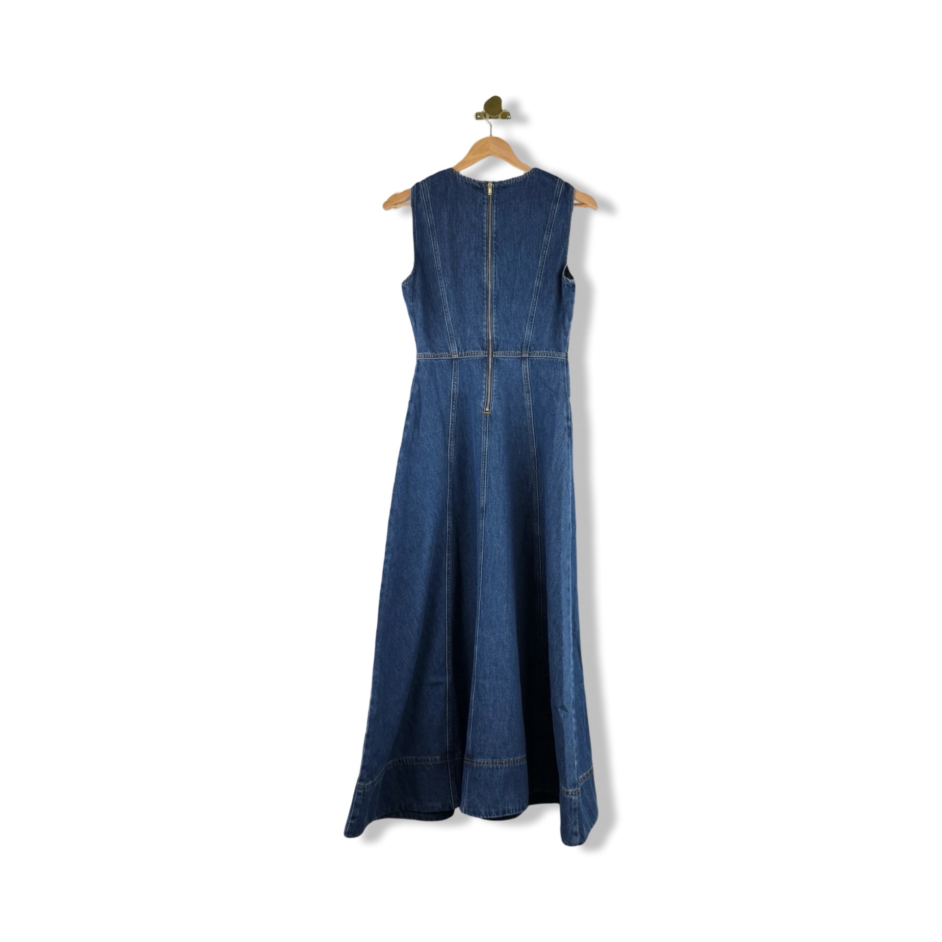 ALIGNE Denim Maxi Dress - Blue | Waterlilly