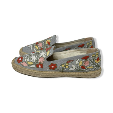 Soludos Floral Embroidered Slip On Shoes