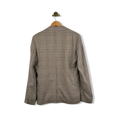 Billy Reid Cotton Linen Blend Plaid Sport Coat