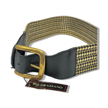 Vintage R.J. Graziano Woven Foil Belt