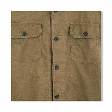 Billy Reid Pelican Gulf Embroidered Overshirt