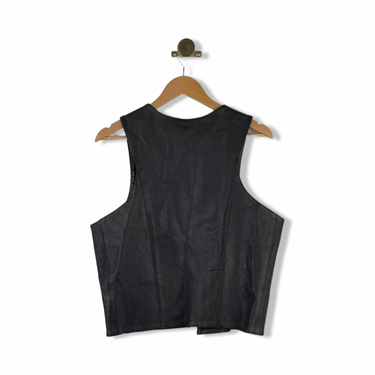 Vintage Kookie Open Front Leather Vest
