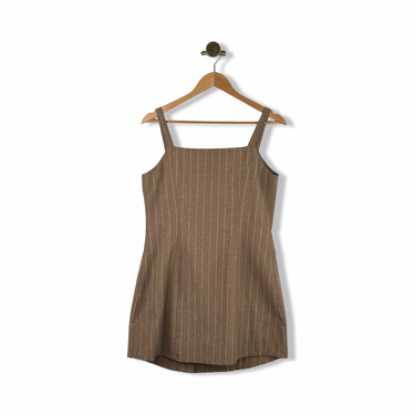 Heartloom Pinstripe Button Down Mini Dress