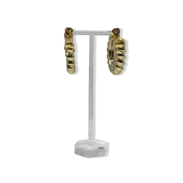 Rebecca De Ravenel Thick Hoop Earrings