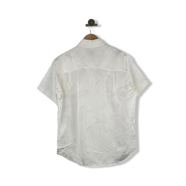 COS Floral-Jacquard Short Sleeve Shirt