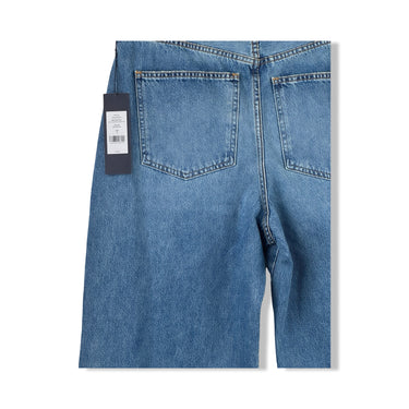 Veronica Beard Taylor Cropped Wide Leg Jeans