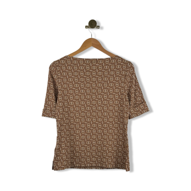 Lauren Ralph Lauren Patterned Boatneck Top