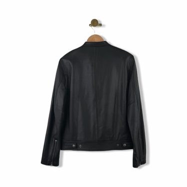 Coach Leather Racer Zip Jacket