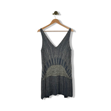 Parker Beaded V-Neck Mini Dress
