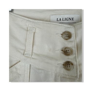 La Ligne Multi Button Wide Leg Pants