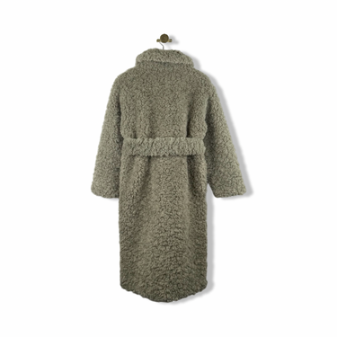 Asos Designs Petite Belted Faux Shearling Coat