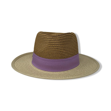 Nicole Miller Purple Hat Band Two-Tone Woven Hat