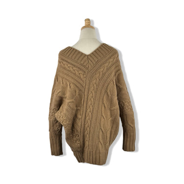 Billy Reid Bias Cable Knit Sweater