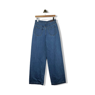 BLANKNYC Statement Button Wide Leg Jeans