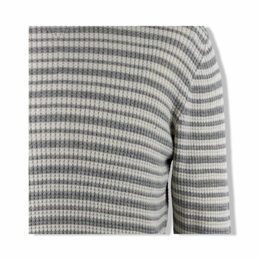 Billy Reid Heirloom Stripe Mini Waffle Crew