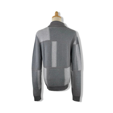 Billy Reid Washed Melange Patchwork Cardigan