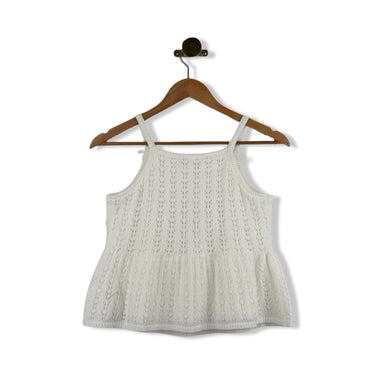 Design History Kids Bow Strap Peplum Tank Top