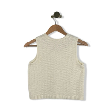 Design History Knit Bow Slit Tank Top