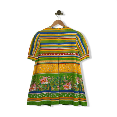Vintage The Beene Bag Striped Open Front Top