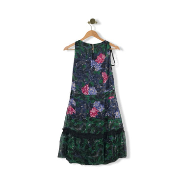 Anna Sui Floral Print Pleated Dress