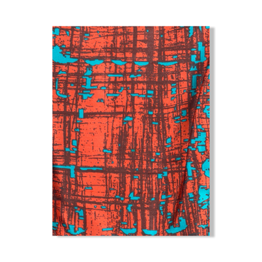 Oscar de la Renta Abstract Print Silk Sheath Dress