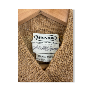 Vintage Missoni Wool Blend Knit Midi Dress