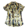 BCBGMAXAZRIA Short Sleeved Printed Blouse
